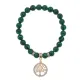 Браслет Дерево жизни (защита и развитие) синт.камень Малахит 8мм BS-CR-0012
