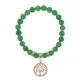 Браслет Дерево жизни (защита и развитие) нат.камень Нефрит 8мм BS-CR-0013