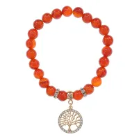 Браслет Дерево жизни (защита и развитие) нат.камень Сердолик 8мм BS-CR-0017