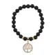 Браслет Дерево жизни (защита и развитие) нат.камень Черный агат 8мм BS-CR-0023