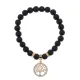 Браслет Дерево жизни (защита и развитие) синт.камень Шунгит 8мм BS-CR-0024