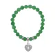 Браслет Сердце (Любовь и семейное счастье) нат.камень Нефрит 8мм BS-CR-0043