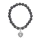 Браслет Сердце (Любовь и семейное счастье) синт.камень Гематит 8мм BS-CR-0058
