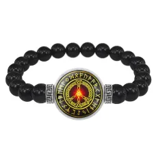 Браслет из черного агата Пацифик BSBA-002