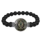 Браслет из черного агата Магический глаз BSBA-006