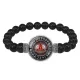 Браслет из черного агата Всевидящее око BSBA-013