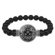 Браслет из черного агата Черный кот BSBA-015