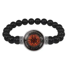 Браслет из черного агата Волшебная звезда BSBA-023