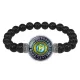 Браслет из черного агата Руна Феху BSBA-030