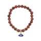 Браслет Глаз (от сглаза и порчи) синт.камень Корич. авантюрин 8мм BS-CR-0061