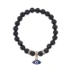 Браслет Глаз (от сглаза и порчи) синт.камень Синий авантюрин 8мм BS-CR-0062