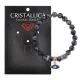 Браслет Глаз (от сглаза и порчи) нат.камень Снежный обсидиан 8мм BS-CR-0074