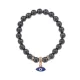 Браслет Глаз (от сглаза и порчи) синт.камень Гематит 8мм BS-CR-0088