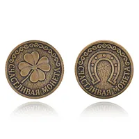 Сувенирная монета Счастливая монета (клевер и подкова) SP-MS-09