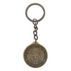 Брелок Святая Матрона/Николай Чудотворец, латунь, 8,5х3см V-BM027