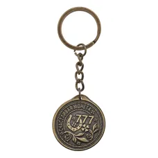 Брелок Счастливая монета/Денежный магнит, латунь, 8,5х3см V-BM028