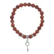 Браслет Ключ (счастье) синт.камень Корич. авантюрин 8мм BS-CR-0091