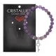 Браслет Ключ (счастье) нат.камень Аметист 8мм BS-CR-0093