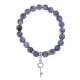 Браслет Ключ (счастье) нат.камень Содалит 8мм BS-CR-0108