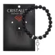 Браслет Ключ (Счастье) нат.камень Черный агат 8мм BS-CR-0113