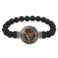 Браслет из черного агата Велес BSBA-032