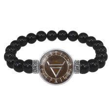 Браслет из черного агата Велес BSBA-032