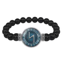 Браслет из черного агата Сила BSBA-038