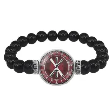 Браслет из черного агата Рок BSBA-042