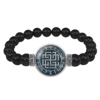 Браслет из черного агата Сварожич BSBA-044