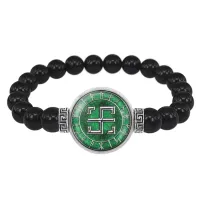 Браслет из черного агата Всеславец BSBA-045