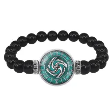 Браслет из черного агата Вайга BSBA-051