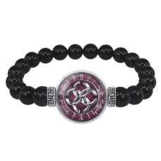 Браслет из черного агата Свадебник BSBA-057