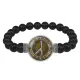 Браслет из черного агата Алатырь BSBA-058