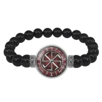 Браслет из черного агата Коловрат BSBA-060