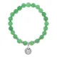 Браслет Знаки Зодиака - Телец с нат.камнем Нефрит 8мм