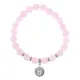 Браслет Знаки Зодиака - Телец с синт.камнем Розовый кварц 8мм BSZ04-14