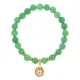 Браслет Знаки Зодиака - Телец с нат.камнем Нефрит 8мм BSZ05-02