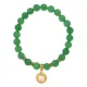 Браслет Знаки Зодиака - Дева с нат.камнем Нефрит 8мм BSZ05-06