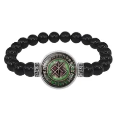 Браслет из черного агата Приумножение собственности BSBA-065