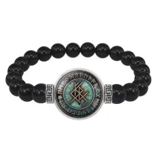 Браслет из черного агата Стабильный рост BSBA-066