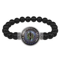 Браслет из черного агата Удача всегда и везде BSBA-067