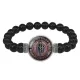 Браслет из черного агата Работа и карьера BSBA-070