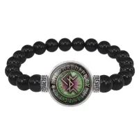 Браслет из черного агата Формула омоложения BSBA-073