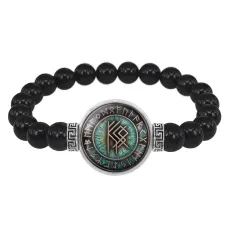 Браслет из черного агата Успех в бизнесе BSBA-074