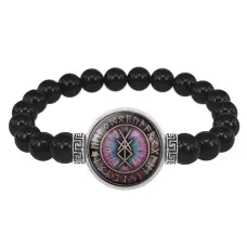 Браслет из черного агата Прекращение ссор и конфликтов BSBA-076