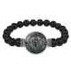 Браслет из черного агата Для победы в суде BSBA-077