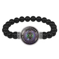 Браслет из черного агата Победа над злом BSBA-079