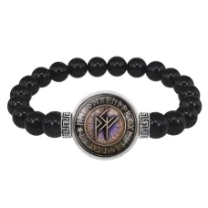 Браслет из черного агата Богатство на всех уровнях бытия BSBA-080