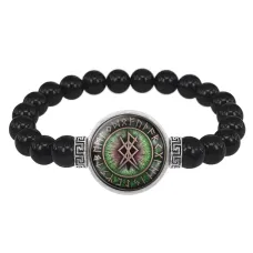 Браслет из черного агата Гармония в семье BSBA-085