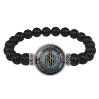 Браслет из черного агата Защита от врагов и магии BSBA-090